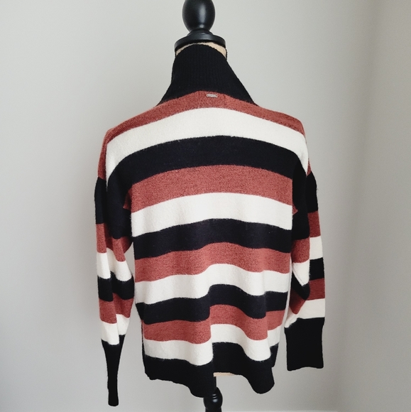 DKNY Striped High-Low Hem Sweater - Picture 8 of 10